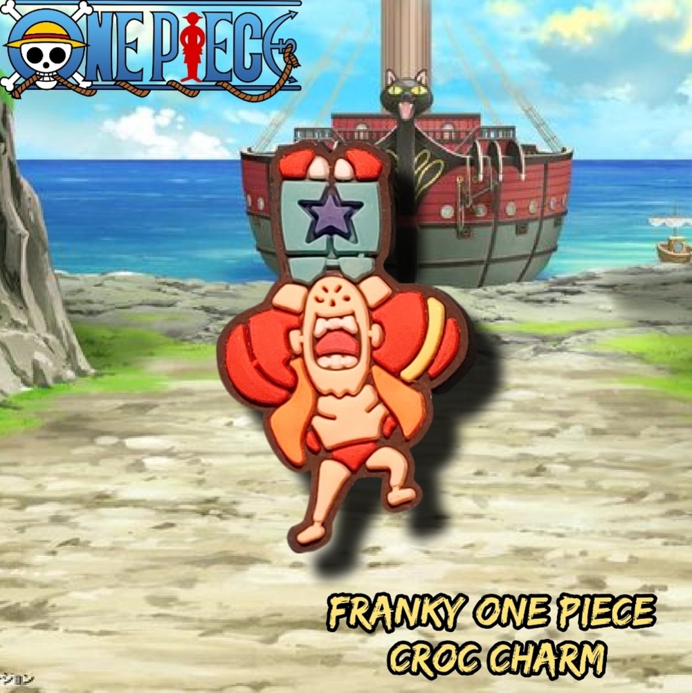 💖3 Charms for $9💖 Franky One Piece Croc Charm – Super Stylin' Shoe Flair
